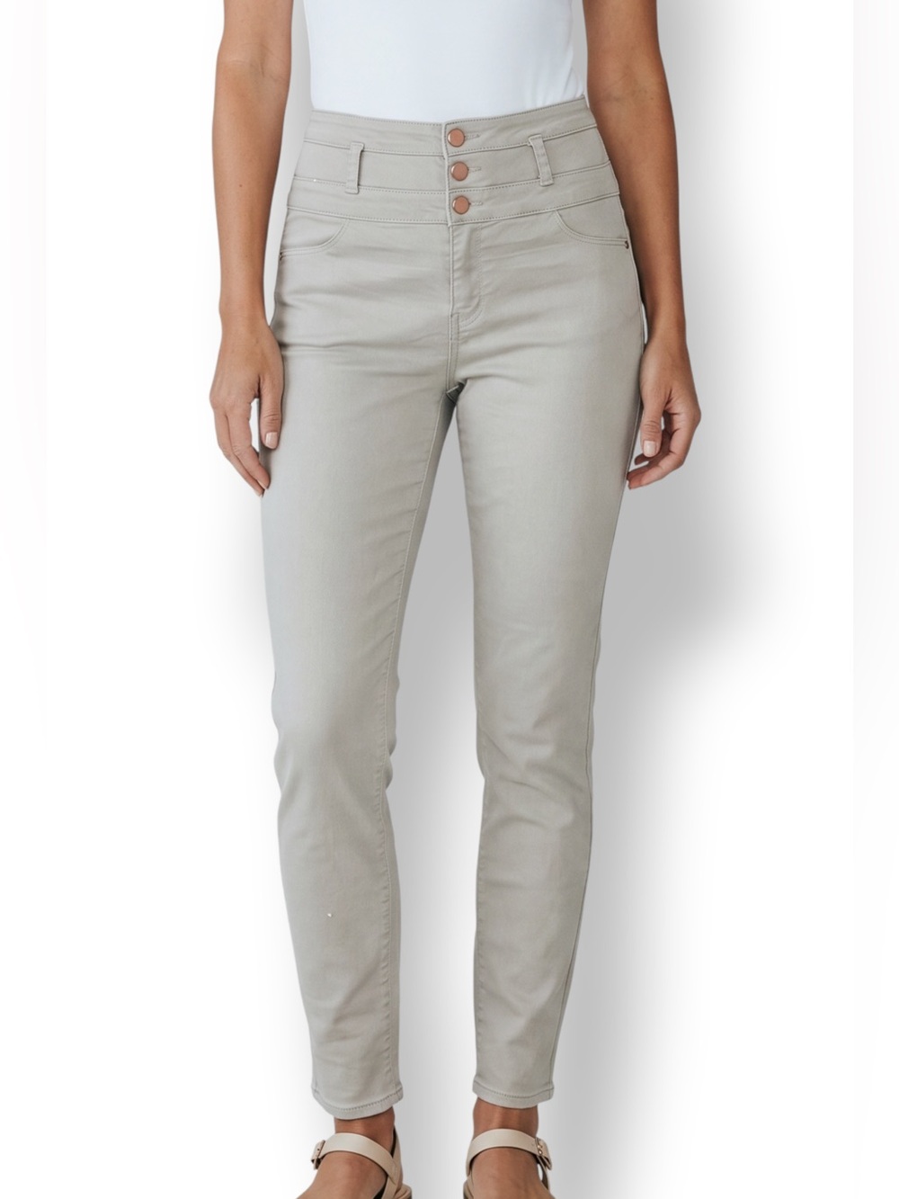 4/$20 Love, Fire Gray High Rise Skinny Ankle Pants Size 11 Stretch